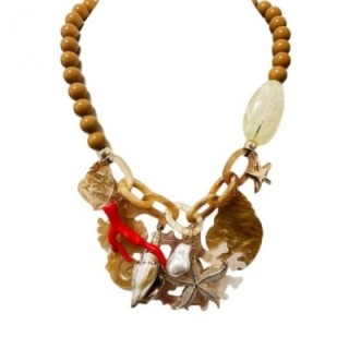 Collier Resina Perle SHARM Caramel
