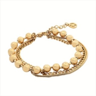 Bracciale BUBBLES Triplo-Filo Acciaio Argentato