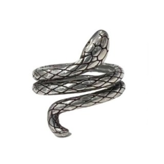 Anello Uomo con Serpente Acciaio 316L