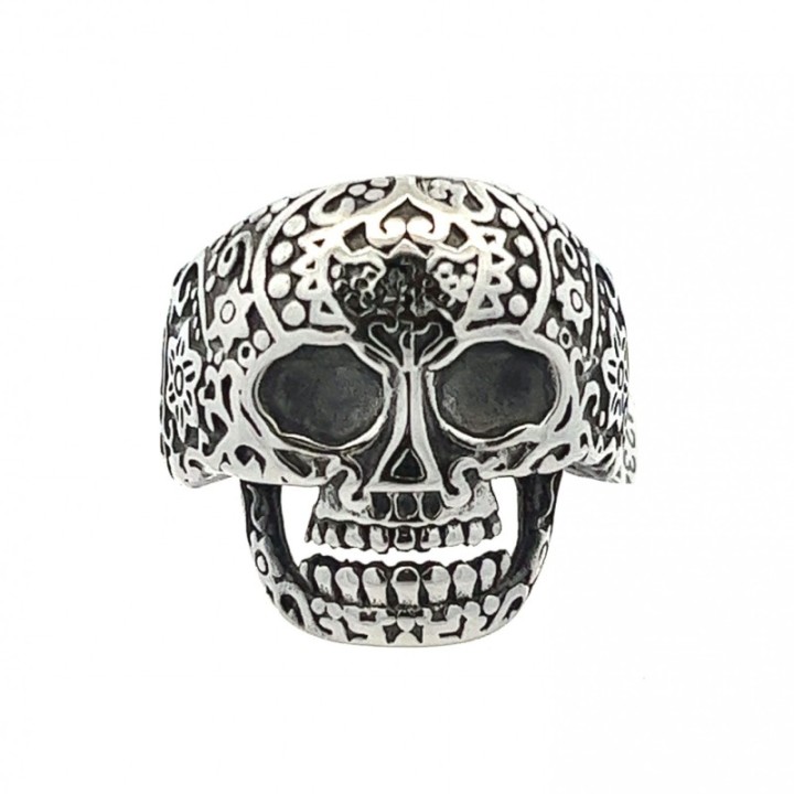Anello Uomo con Teschio Acciaio 316L
