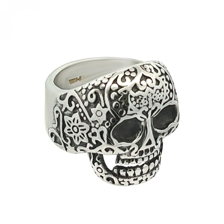 Anello Uomo con Teschio Acciaio 316L