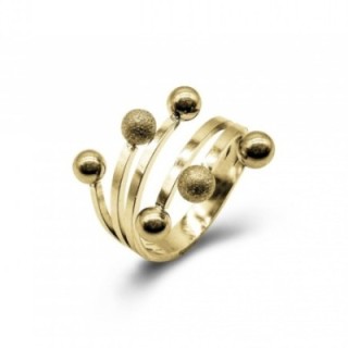 Anello Fascia Regolabile JOLLY Acciaio Dorato