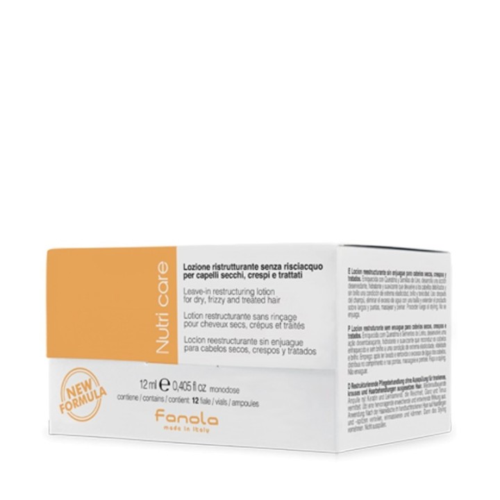Lozione Ristrutturante in Fiale Senza Risciacquo Capelli Secchi-Crespi-Trattati [12x12ml] NOURISHING