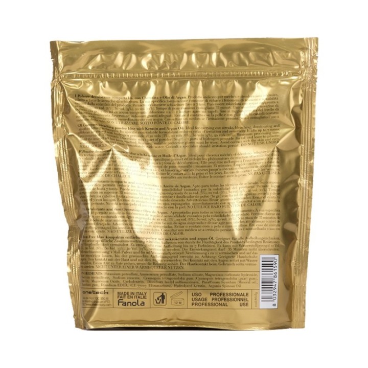 Polvere Decolorante Compatta Blu DE-COLOR Keratin ORO THERAPY [500gr]