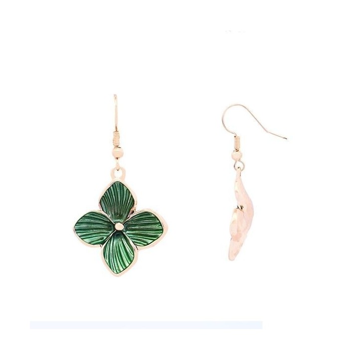 Mono-Ciondolo Bijoux Fiore Smaltato Verde Chiaro
