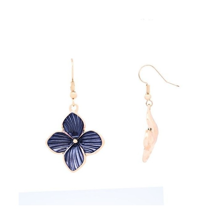 Mono-Ciondolo Bijoux Fiore Smaltato Blu