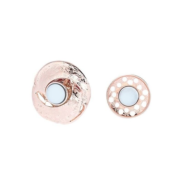 Spilla Bijoux a Calamita Cerchi Smaltati con Perla