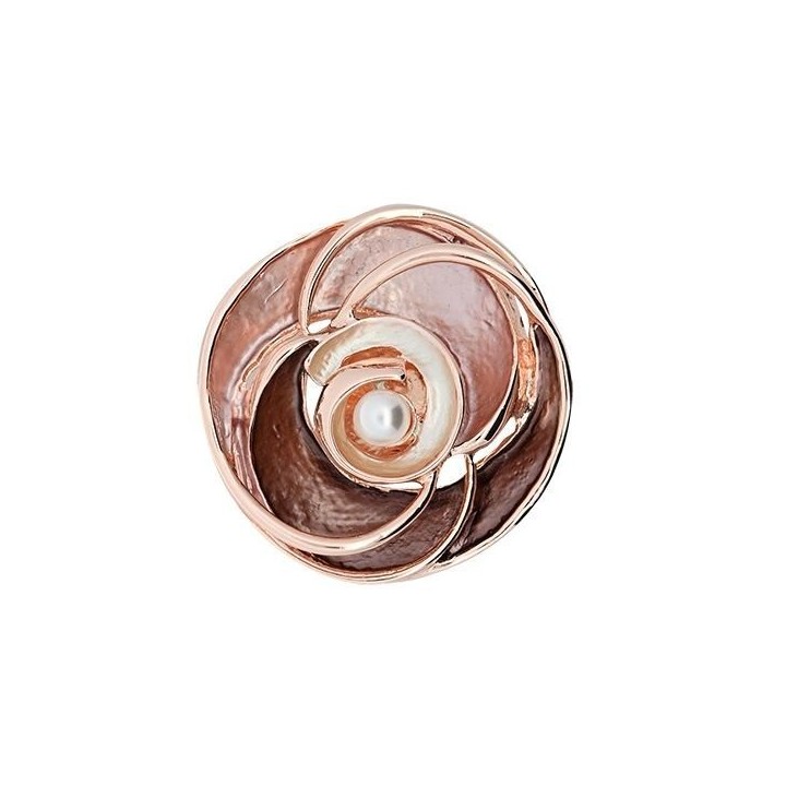 Spilla Bijoux a Calamita Cerchi Smaltati con Perla