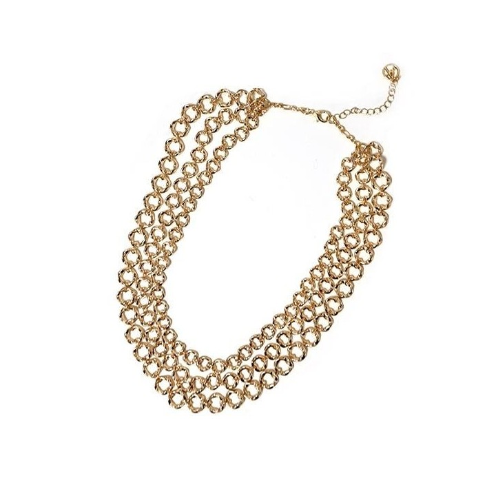 Collana Bijoux Tre Catene Roló Dorate