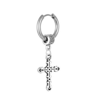 Pendente Uomo Cerchio con Croce Acciaio 316L