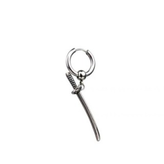 Pendente Uomo Cerchio con Spada Catana Acciaio 316L