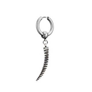 Pendente Uomo Cerchio con Corno Acciaio 316L