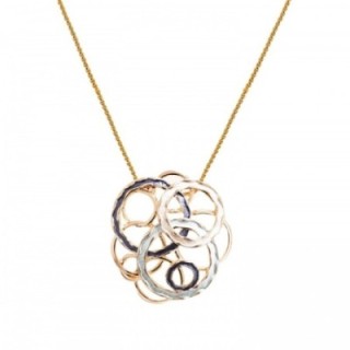 Collana Bijoux Multi-Cerchi Blu Palette Smaltati