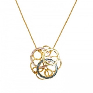 Collana Bijoux Multi-Cerchi Azzurro Palette Smaltati