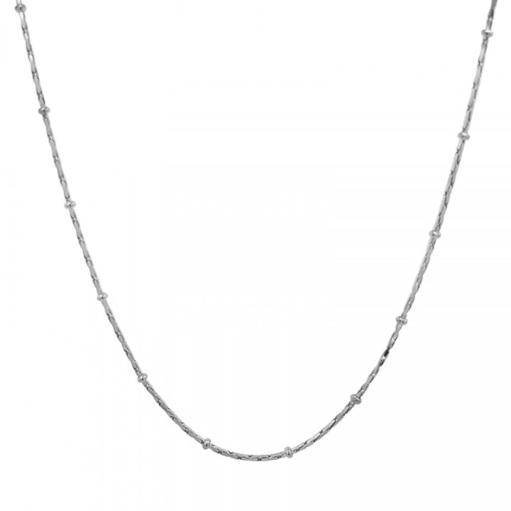 Catena Classica 1 mm Acciaio Argentato