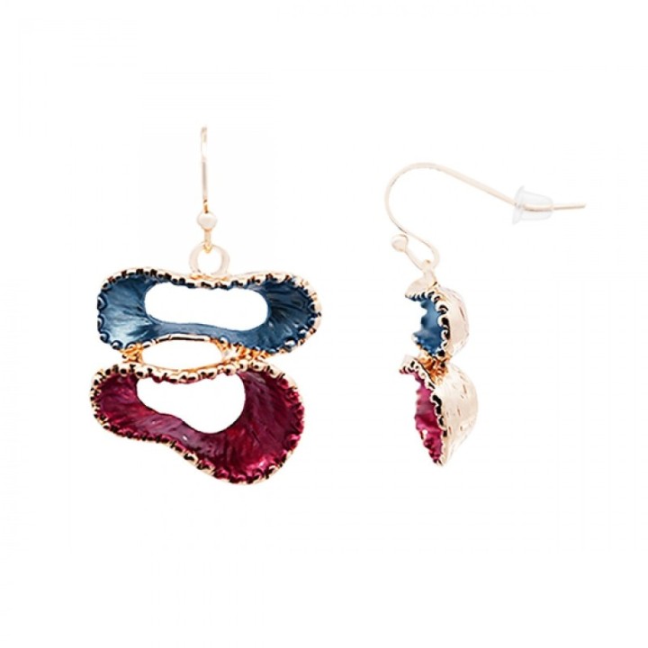 Mono-Pendenti Bijoux Infinito Astratto Smaltato Rossoblu