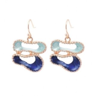 Mono-Pendenti Bijoux Infinito Astratto Smaltato Bluceleste