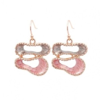 Mono-Pendenti Bijoux Infinito Astratto Smaltato Rosa-Grigio