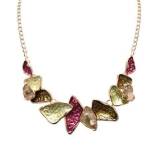 Girocollo Bijoux Jurassic Smaltato Purple-Green Palette