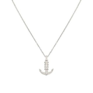 Collana Uomo con Ancora Acciaio Argentato