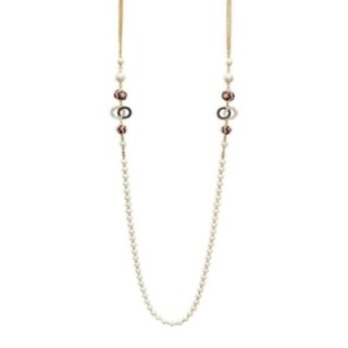 Collana Bijoux Lunga di Perle con Stella