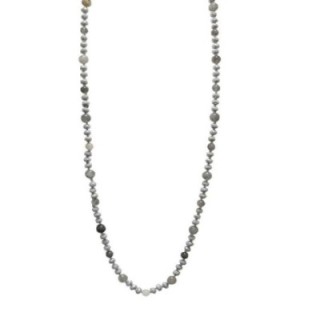 Collana Lunga Perline con Pietre/Cristalli