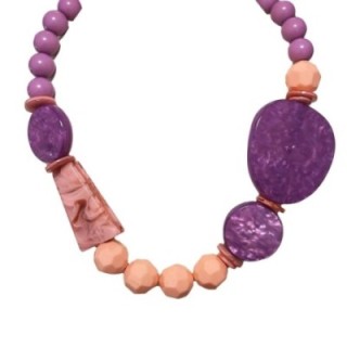 Collier Resina Perline Viola di Rocca