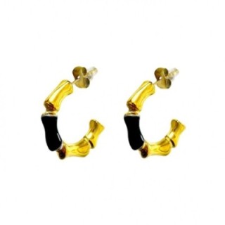 Semicerchi Bambù Black-gold Acciaio 316L
