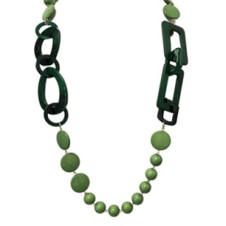 Collana Bijoux Lunga 95cm Verde