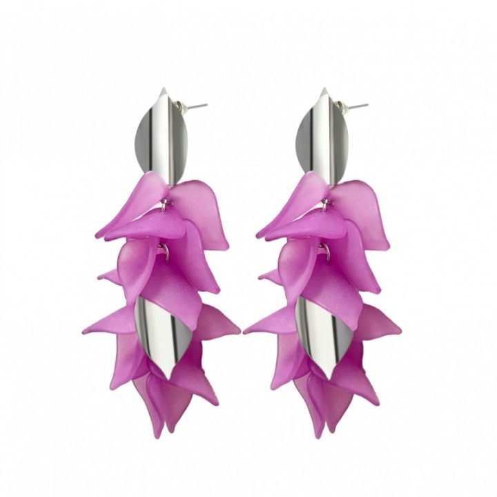 Pendenti con Frange di Petali Acciaio 316L