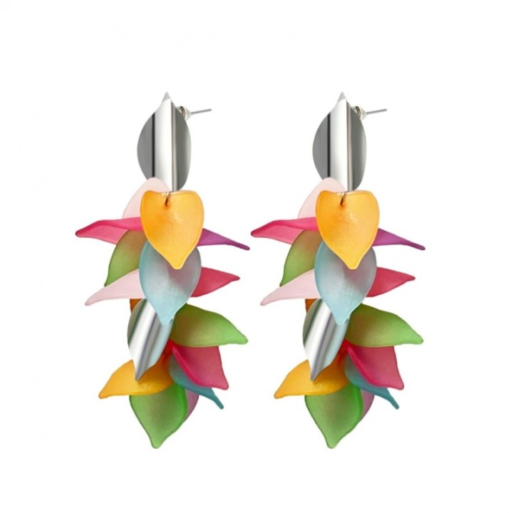 Pendenti con Frange di Petali Acciaio 316L