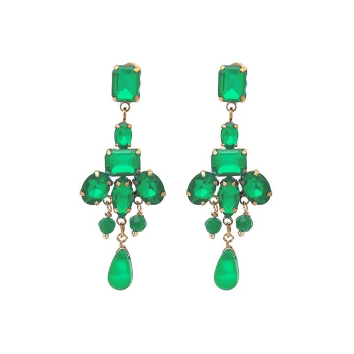 Pendenti Jem Crystal Verdi Acciaio 316L