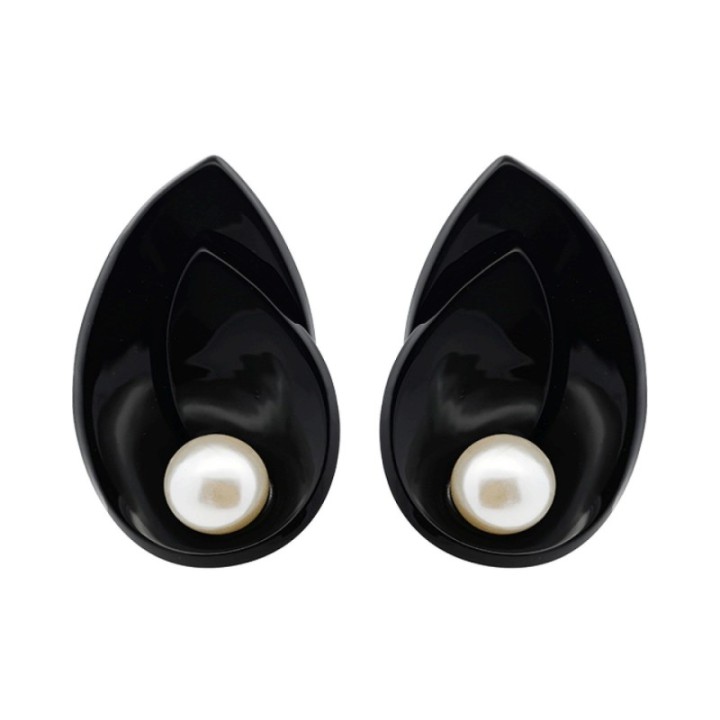 Lobo Bijoux Conchiglia Nera Perlata