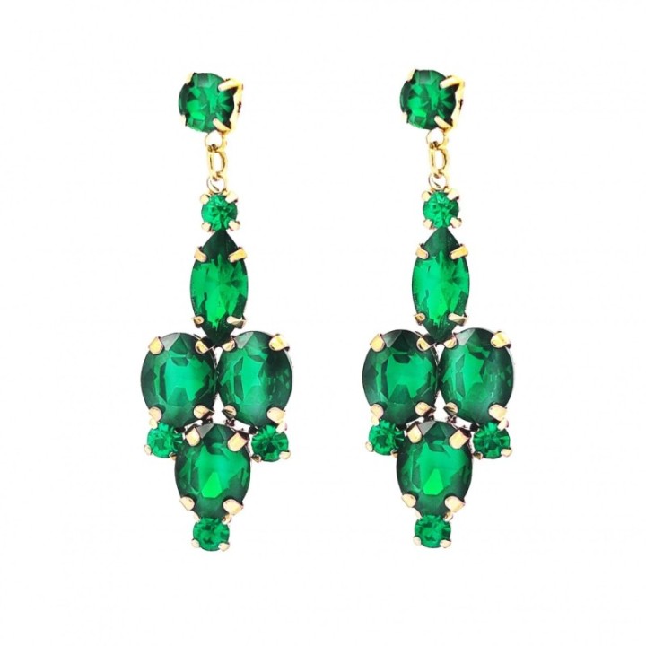 Pendenti Jem Crystal Verdi Acciaio 316L