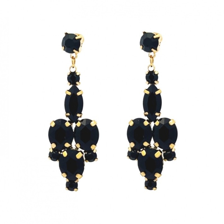 Pendenti Jem Crystal Neri Acciaio 316L