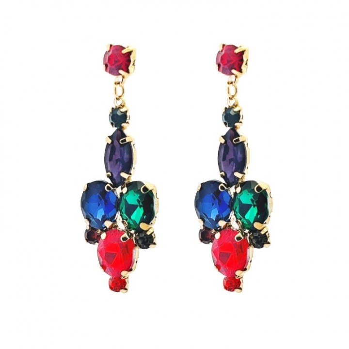 Pendenti Jem Crystal Multicolore Acciaio 316L