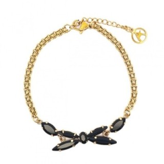 Braccialetto Jem Crystal Nero Acciaio 316L