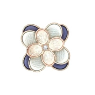 Spilla Bijoux a Calamita Petali Fiore Smaltata