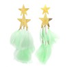 Pendente Piumato Verde Doppia Stella Acciaio 316L