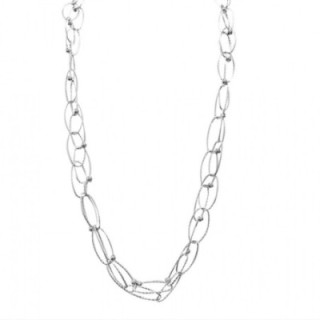 Collana Bijoux Lunga Ovali Doppia Catena