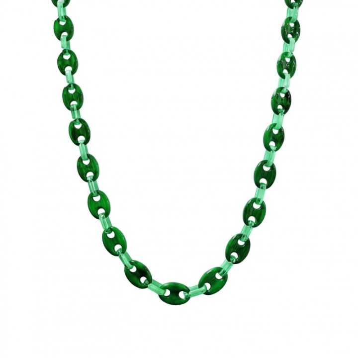 Collana Bijoux Lunga Marinara Verde