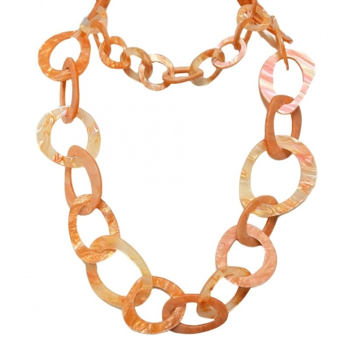 Collana Bijoux Lunga Catena Cerchi Circus