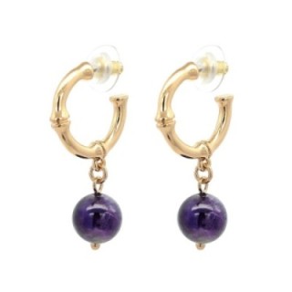 Cerchio-Pendenti Bijoux con Pietra Viola
