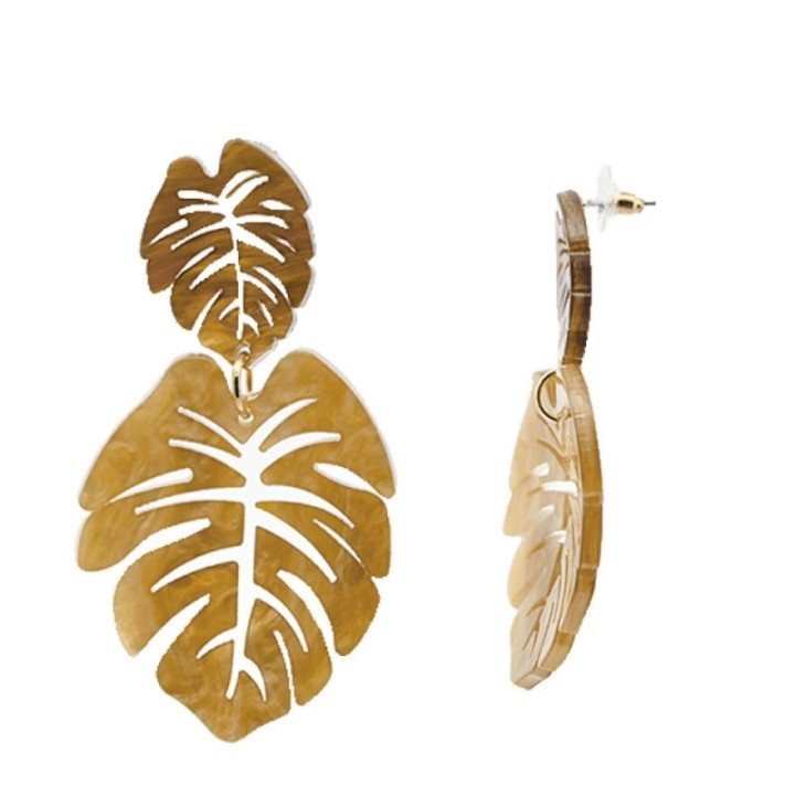 Pendenti Bijoux Foglie Caramel