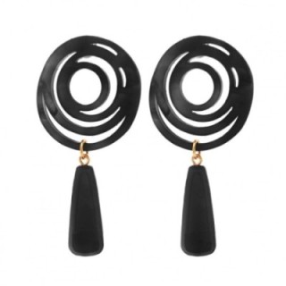 Pendenti Bijoux Ipnos Spirale Nero