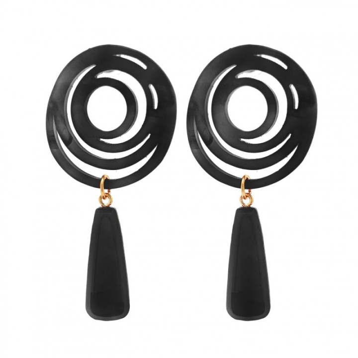Pendenti Bijoux Ipnos Spirale Nero