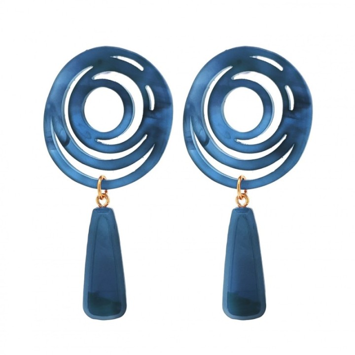 Pendenti Bijoux Ipnos Spirale Blu