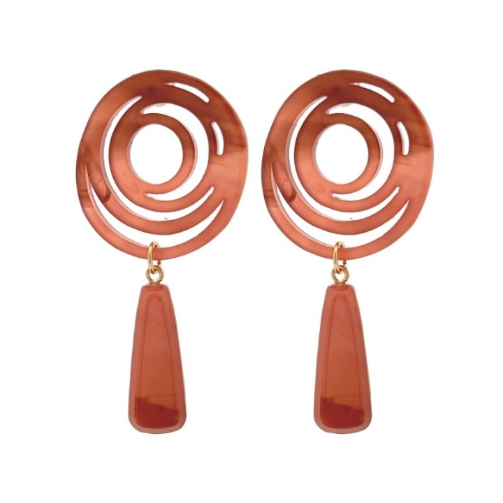 Pendenti Bijoux Ipnos Spirale Arancio