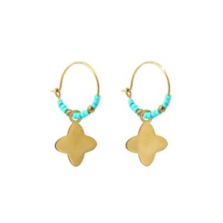 Pendenti Quadrifoglio Cristalli Tiffany Acciaio
