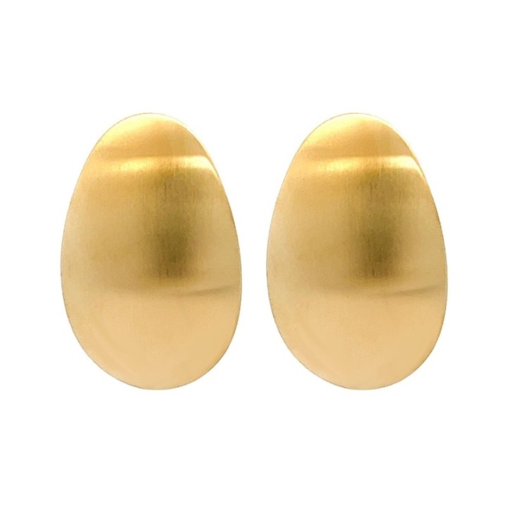 Bottone Ovale Satinato Acciaio 316L